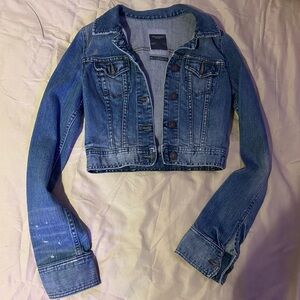 Vintage 2005 Abercrombie & Fitch Cropped Denim Jacket, Medium